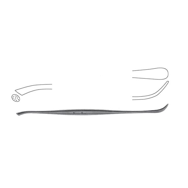 Miltex Dissector Wax Packer Penfield Meister-Hand 7-1/2" Style 3 Fll Crv 6mm Blnt SS Each - Integra Miltex - MH26-1452
