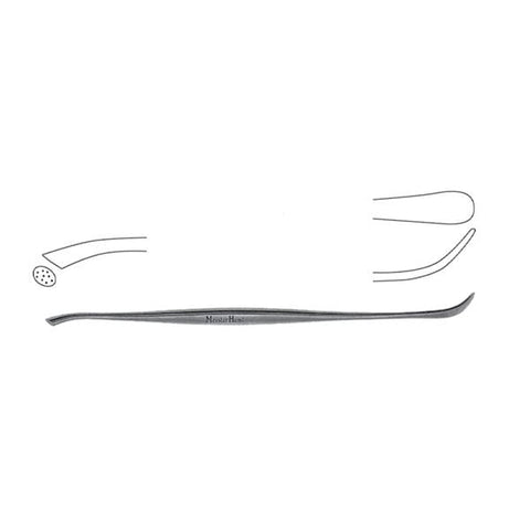 Miltex Dissector Wax Packer Penfield Meister-Hand 7-1/2" Style 3 Fll Crv 6mm Blnt SS Each - Integra Miltex - MH26-1452