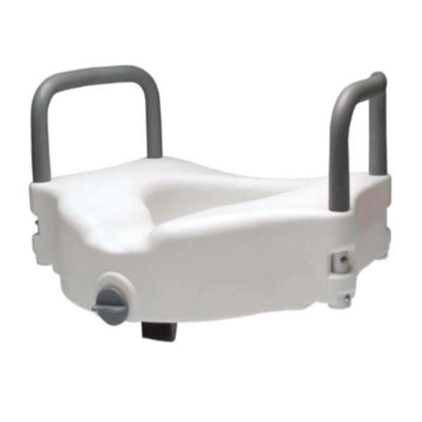 Graham Toilet Seat Elevating Lumex 300lb Capacity White 16.25x20.75x4.5" Lk Adds 4 2/Ca - Field/Everest &Jennings - 6487RA