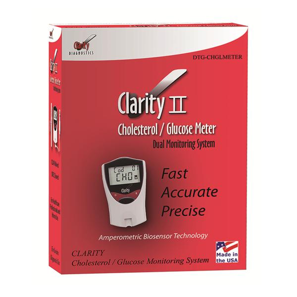 Diagnostic Test Group Clarity Cholesterol Meter 1/Kt - DTG-CHGLMETER