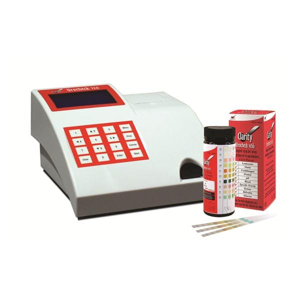 Diagnostic Test Group Clarity Urocheck 120 Urine Analyzer W/ 3 Ppr RL/Prntr 120Tst/Hour CLIA Wvd 1/Kt - DTG-UAM