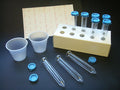 Globe Scientific Uri-Pak Urine Collection System, 12mL Flared Top Urine Tube, Blue Snap Cap, Collection Cups & ID Labels
