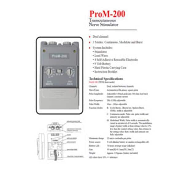 ProMed Specialties Stimulator TENS 2-Channel Analog Each - PROM-200