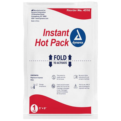 Dynarex Corporation Pack Hot Instant Disposable 5x9" 24/Ca - 4516