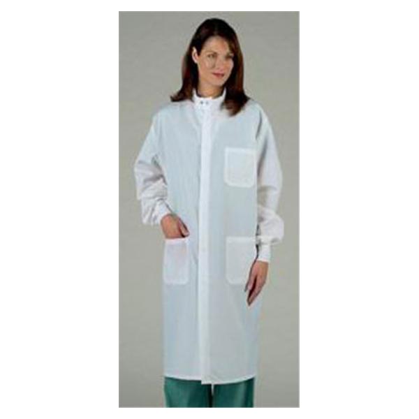 Medline Industries Inc Lab Coat 100% Polyester ASEP Unisex White Small Each - 6623BQWS
