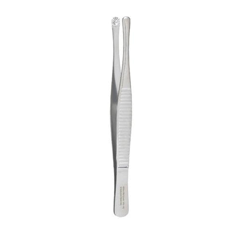 Miltex Forcep Tissue Russian Vantage 6" Oval Cup Straight Little Teeth SS Each - Integra Miltex - V96-142