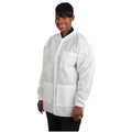 Henry Schein Inc. Jacket Protective Maxi-Gard Disposable SMS Medium White 10/Pk, 5 PK/CA - 1126288