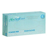 Glove Club Gloves Exam AloeSoft Plus Powder-Free Nitrile Latex-Free Large Blue 200/Bx, 10 BX/CA - 1126405