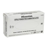 Essentials Healthcare Products Gloves Exam Essentials Powder-Free Nitrile Latex-Free X-Small Periwinkle 200/Bx, 10 BX/CA - 1126765