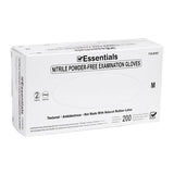 Essentials Healthcare Products Gloves Exam Essentials Powder-Free Nitrile Latex-Free Medium Periwinkle 200/Bx, 10 BX/CA - 1126767