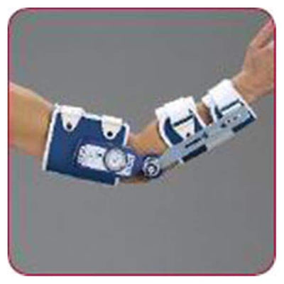 Deroyal Industries Inc Splint Dynamic DeROM Elbow White/Blue Size Large Right Each - 4229DR
