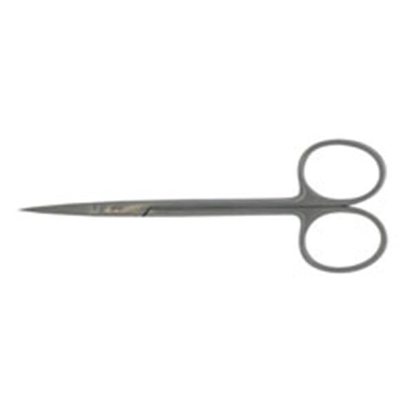 BR Surgical, LLC Scissors Iris 4-1/4" Sharp/Sharp Curved Stainless Steel Each - WG08-34111
