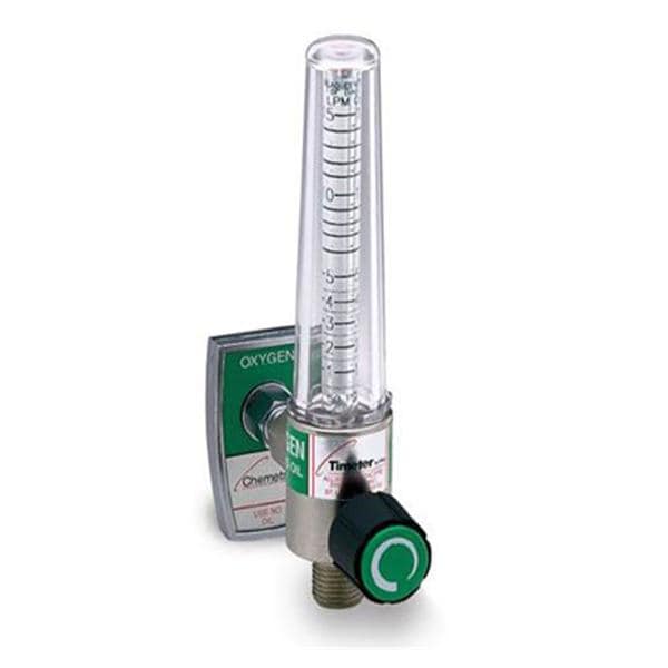 Allied Health Care Prod Flowmeter Oxygen Soft-Touch Timeter Aluminum Male Adapter Each - 15004-03-A
