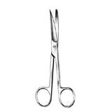 BR Surgical, LLC Scissors Operating 6" Sharp/Blunt Curved Stainless Steel Each - WG08-11115