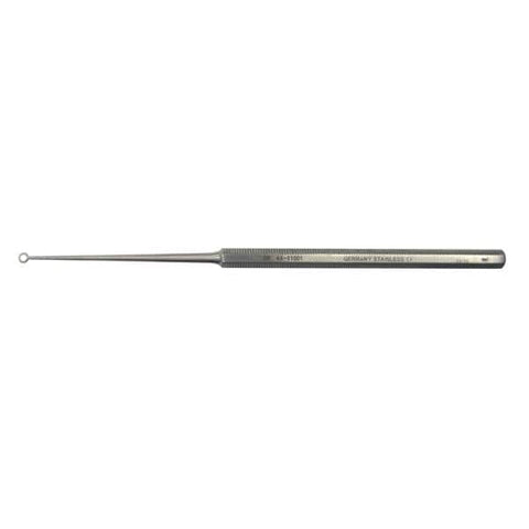 BR Surgical, LLC Curette Eachr Buck 6-1/2" #1 Blunt Tip Straight Stainless Steel Each - WG44-11001