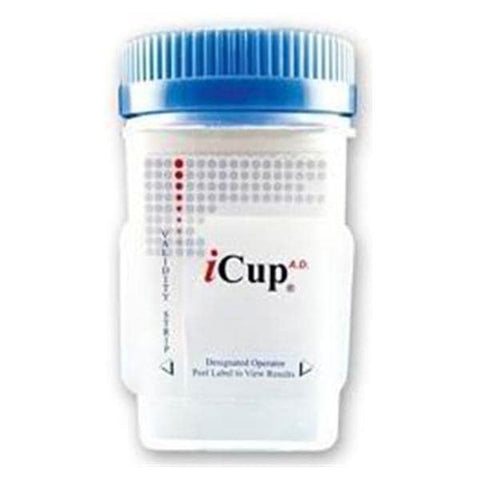 Alere Toxicology iCup AD Drug Screen Test Kit Moderate Complexity W/ Vldty Tstng 10 Panel 25/Bx - Products - I-DUE-1107-141