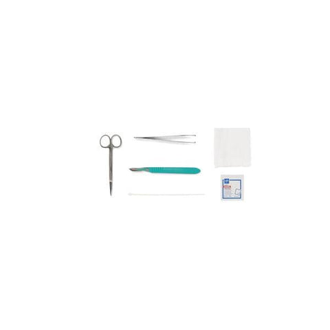 Medline Industries Inc Tray Debridement Minor With Iris Straight Scissors LF 50/Ca - DYND71200