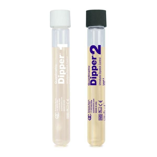 Quantimetrix Corp Dipper Urinalysis Dipstick Level 1 & 2 Control 6x15mL 6/Bx - 1440-01