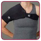 Deroyal Industries Inc Support Thermal ActiveWrap Shoulder Plush Material Black Size Small/Medium Each - 9371-00