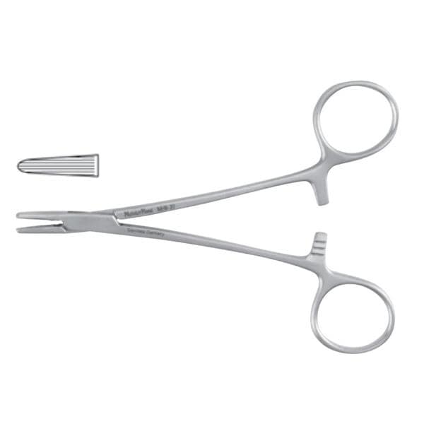 Miltex Holder Needle Converse Meister-Hand 4-1/4" Longitudinal Serrated SS Each - Integra Miltex - MH8-20