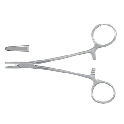 Miltex Holder Needle Converse Meister-Hand 4-1/4" Longitudinal Serrated SS Each - Integra Miltex - MH8-20