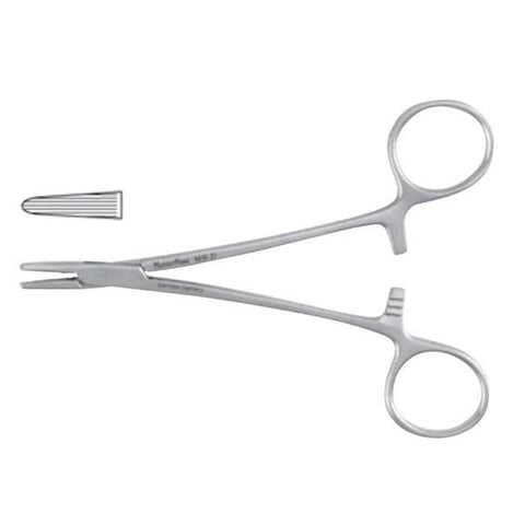 Miltex Holder Needle Converse Meister-Hand 4-1/4" Longitudinal Serrated SS Each - Integra Miltex - MH8-20
