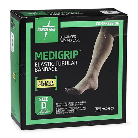 Medline Industries Inc Bandage Medigrip 3"x11d Tubular Elastic Size D 1Rl/Bx - MSC9503