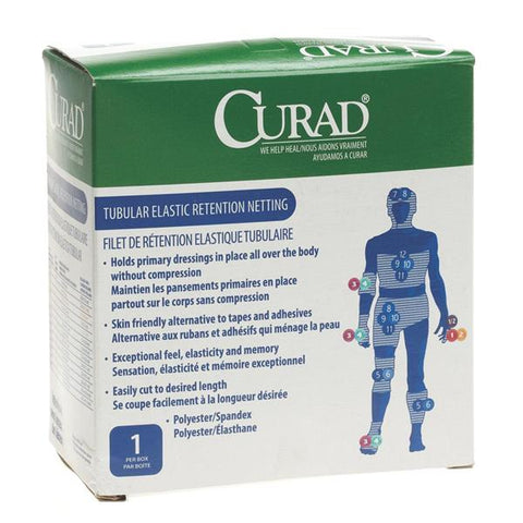 Medline Industries Inc Bandage Curad 9"x25yd Tubular Net/Elastic/Spandex/Polyester 3 White LF NS Each - NONNET03