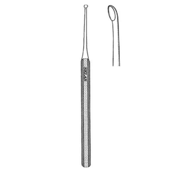 Sklar Instruments Curette Podiatry Excavator 5" #57-2 2mm Cup Tip Stainless Steel Each - 97-0507
