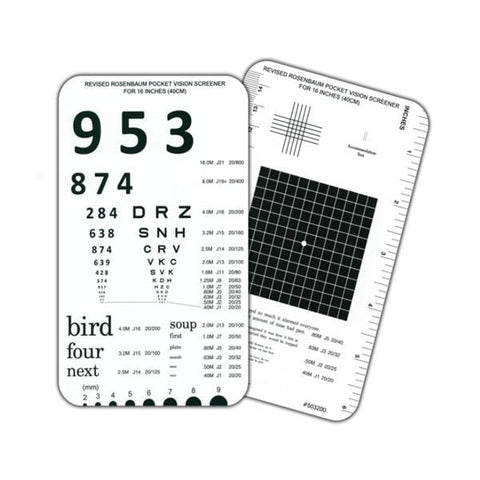 Good Flash Card Vision Rosenbam 3-1/2x6-1/2" Each - Lite Co - 503200