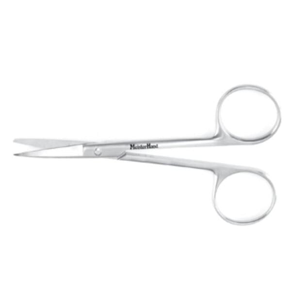 Miltex Scissors Iris Meister-Hand 4" Sharp/Blunt Smooth Straight Stainless Steel Each - Integra Miltex - MH18-1420