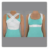 Patterson Med(Sammons Preston) Support Posture Corrector Adult Back Cotton/Lycra White Size Medium/Large Each - 927415-02