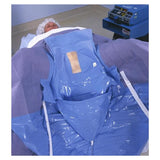 Microtek Medical Drape Lingeman Lingeman Fenestrated 15x1" 3-In-1 Blue 10/Ca - 1-0425