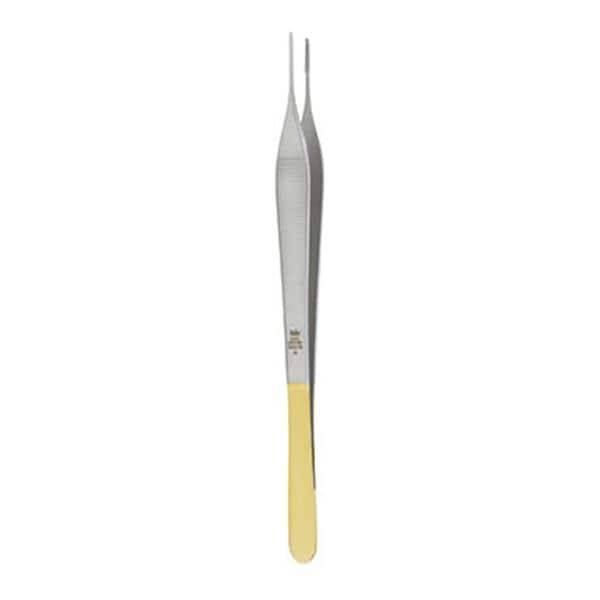 Miltex Forcep Tissue Adson 6" Tying Platform Cross Serrated 1x2 Teeth TC Each - Integra Miltex - 6-130TC