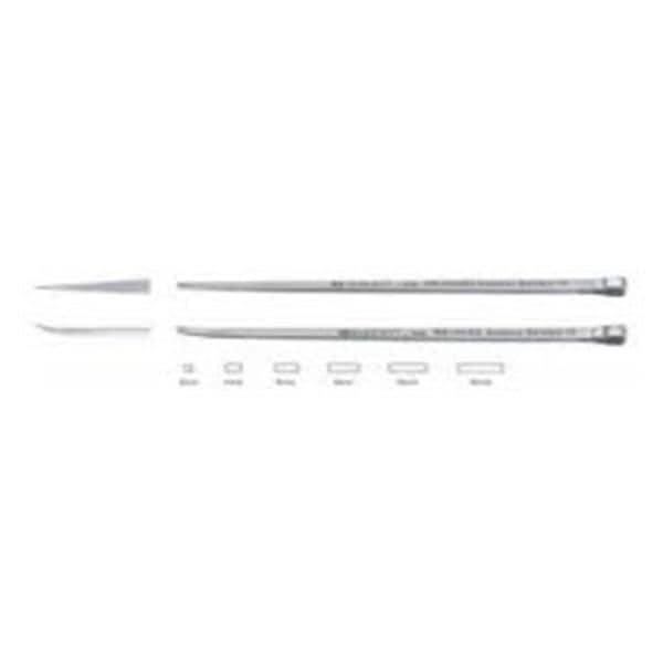 Miltex Osteotome Bone Mini Padgett 5" Mini 8mm Tip Curved Stainless Steel Each - Integra Miltex - PM-044428