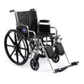 Medline Industries Inc Wheelchair Transport Excel 2000 300lb Capacity Black Elvt Lgrst Detatch Arm Each - MDS806450