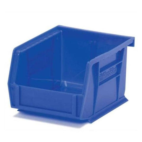 Marketlab Bin Organizer 4-1/8x5-3/8x3" Blue Heavy Duty Polymer With Label Slot Eachch - 6033-BL