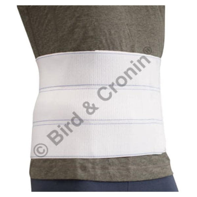 Bird & Cronin Binder Comfor Abdominal Elastic Four Panel White Size 12" Unisize Each - 8144720