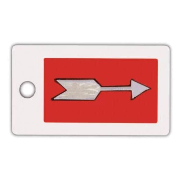 Wolf X Marker Arrow Red/White 1" Each - Ray - 50172