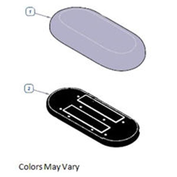 Midmark Corporation Footrest 24" Shadow Gray For 230 Ritter Exam Table Each - 9A337001-232