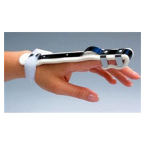 Patterson Med(Sammons Preston) Splint Bunnell Clockspring Finger Stainless Steel/Felt Black Size Medium Each - 554834