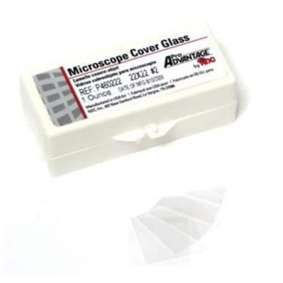 National Distribution & Contra Microscope Cover Glass 22x22mm #2 10Dz/Bx - P460222