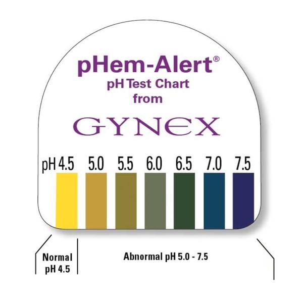 Gynex Corporation pHEM-ALERT Vaginal pH Test 12/Bx - PH-99