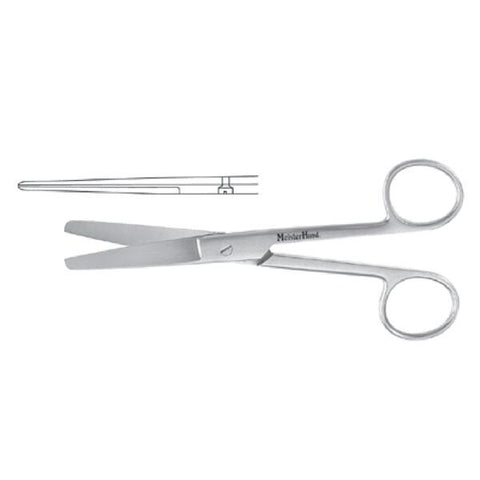 Miltex Scissors Operating Meister-Hand 5-1/2" Blunt/Blunt Straight Stainless Steel Each - Integra Miltex - MH5-26