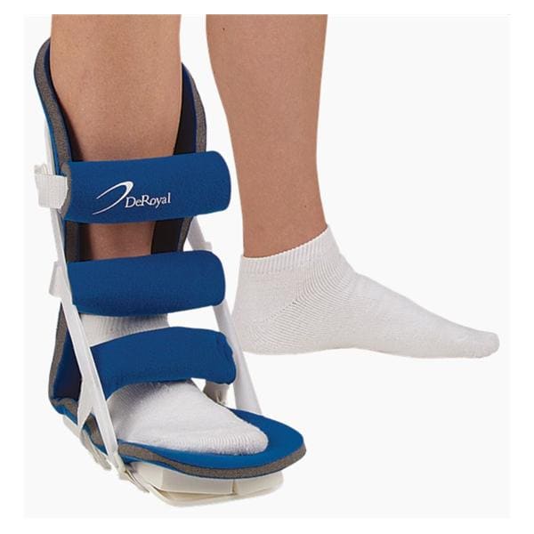 Deroyal Industries Inc Splint Night Ank/Plntr Fscts Foam Blue Sz M9.5+/W10.5+ Large Universal Each - NS2000-14