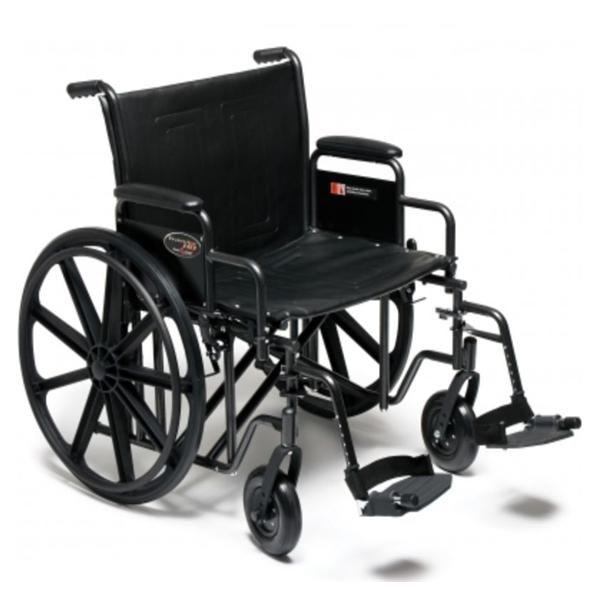 Graham Wheelchair Transport Traveler HD 500lb Capacity Hammertone Swngwy Ftrst Each - Field/Everest &Jennings - 3G010320