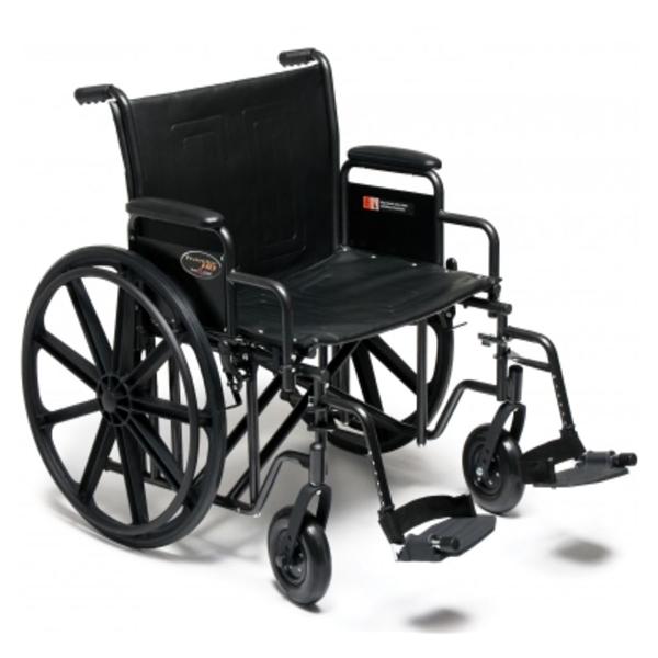 Graham Wheelchair Transport Traveler HD 500lb Capacity Hammertone Swngwy Ftrst Each - Field/Everest &Jennings - 3G010420