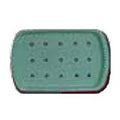 Pro Tray Instrument Instru-Tray Plastic 9x6 Empty Each - Tech - 4116 BL