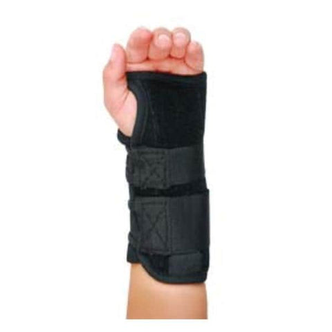 Hely & Weber Splint Orthosis Tiny Titan Wrist/Forearm/Thumb Felt/Brushed Nylon Black Left Each - 450TINY-LT