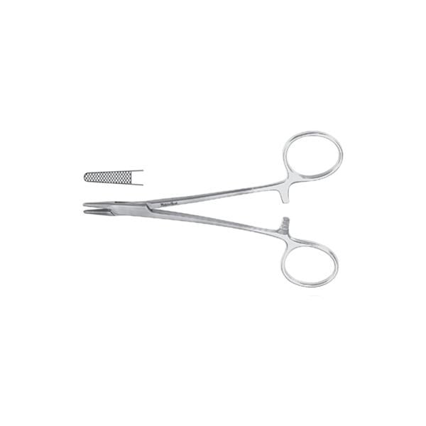Miltex Holder Needle Baumgartner Meister-Hand 5-1/2" Serrated Jaw Tungsten Carbide Each - Integra Miltex - MH8-40TC